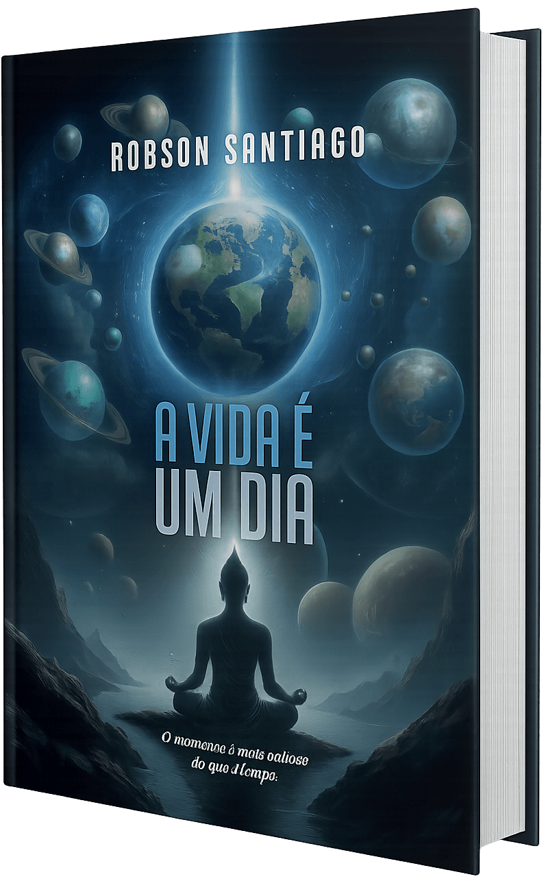 Capa do livro A Vida é um Dia, de Robson Santiago
