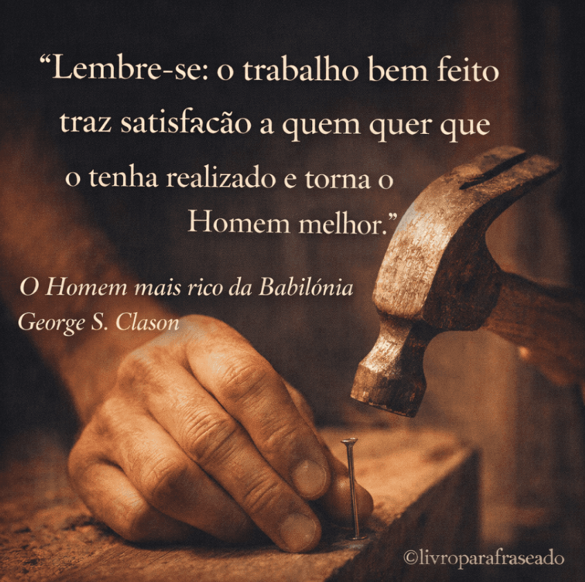 Publicação do Livro Parafraseado com frase de O Homem Mais Rico da Babilônia