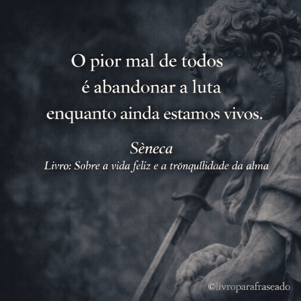 Publicação do Livro Parafraseado com frase de Sêneca
