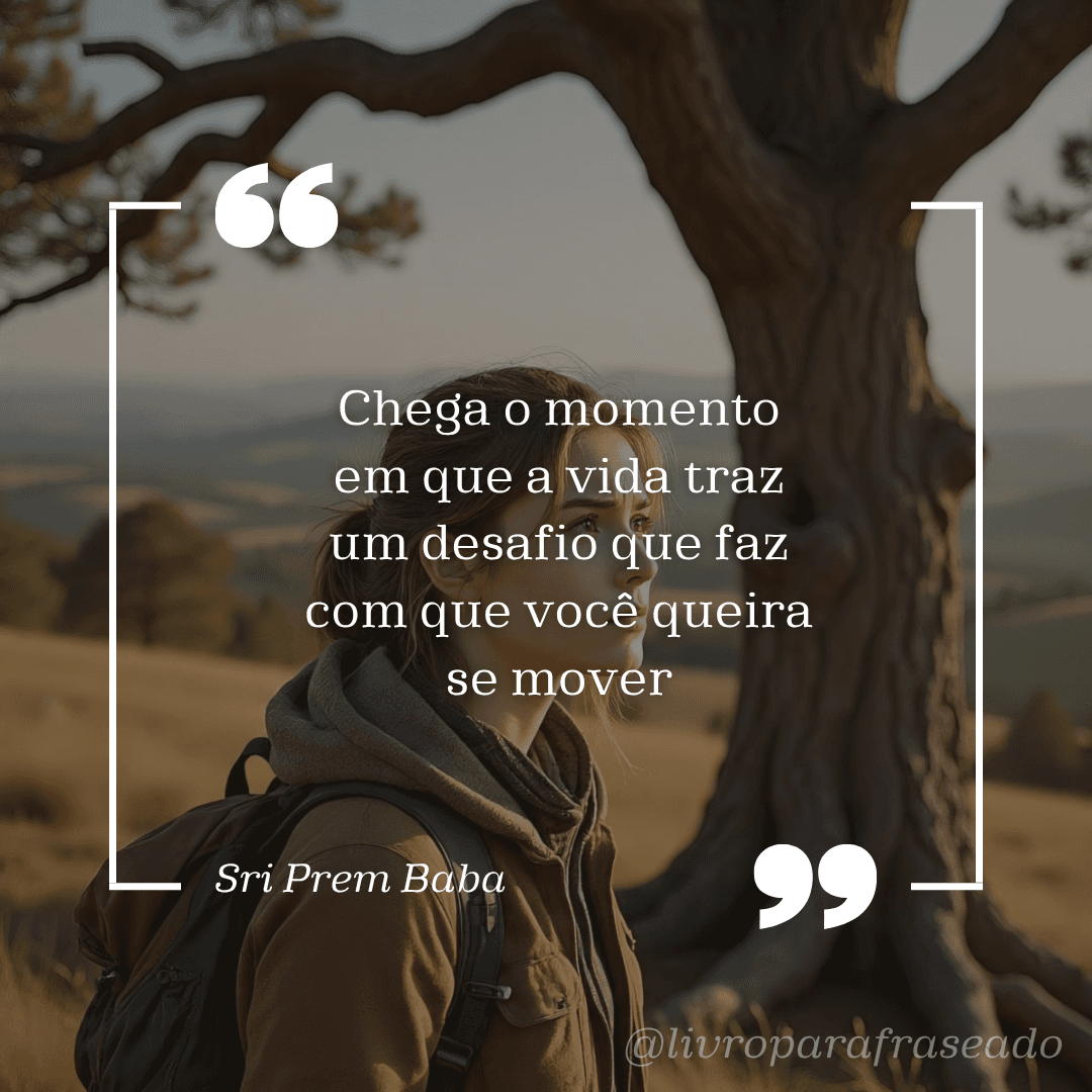 Publicação do Livro Parafraseado com frase de Sri Prem Baba